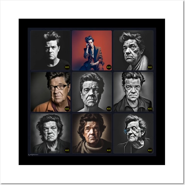 Robbie Robertson - Musician art collection (K) Wall Art by ClipaShop